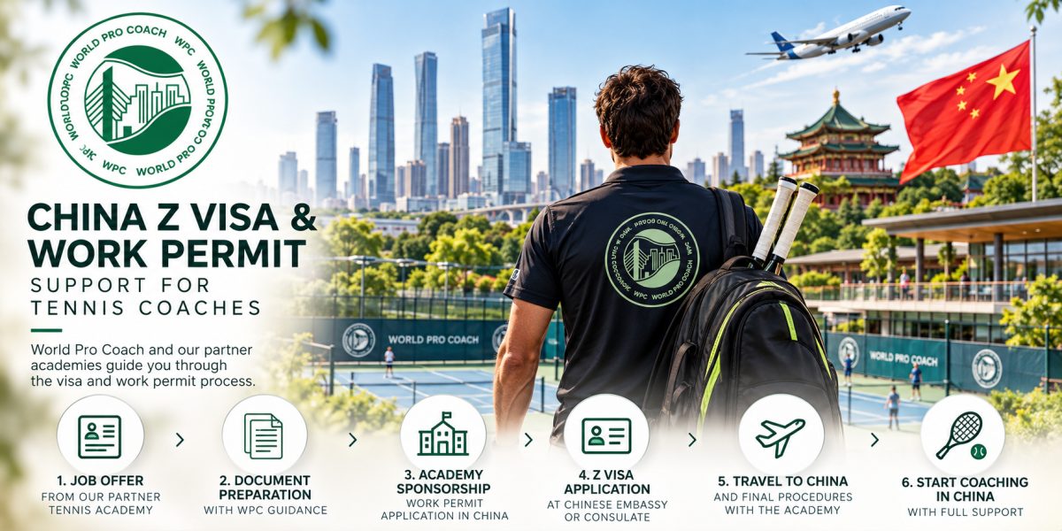 China Z Visa & Work Permit for Tennis Coaches: How World Pro Coach Supports the Process